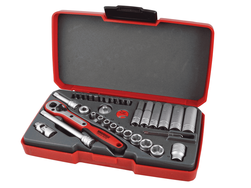 TENG TOOLS Socket Set 36 Piece Metric Quarter Inch Drive