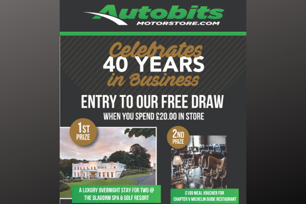 Giveaway Time: Receive free entry to our competition when you spend £20 in-store!